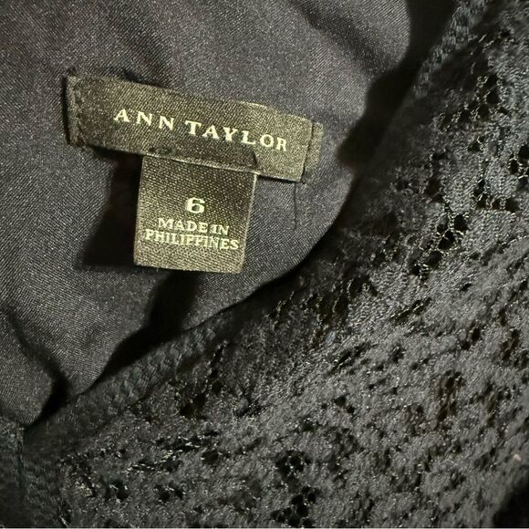 Ann Taylor Black Mini A-line Dress for Cocktail Night Out - Picture 3 of 4